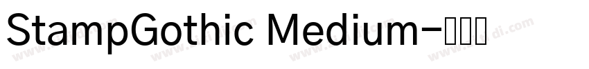 StampGothic Medium字体转换